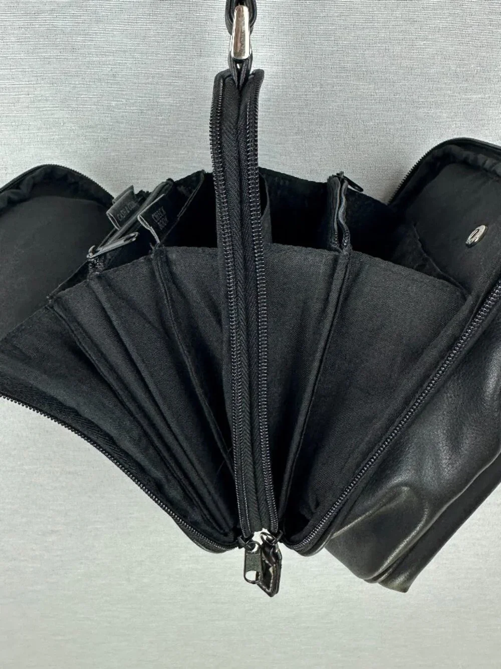 ROSETTI BLACK MULTI-POCKET CROSSBODY BAG TRAVEL ORGANIZER PURSE HAND BAG